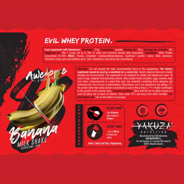 Yakuza Nutrtion Evil Whey Banana 2kg