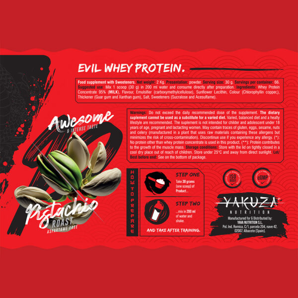 Yakuza Nutrtion Evil Whey Pistachio 2kg