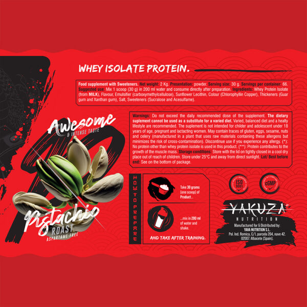 Yakuza Nutrition Whey Isolate Pistachio 2kg